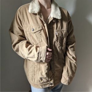 Levi’s corduroy Sherpa lined trucker jacket